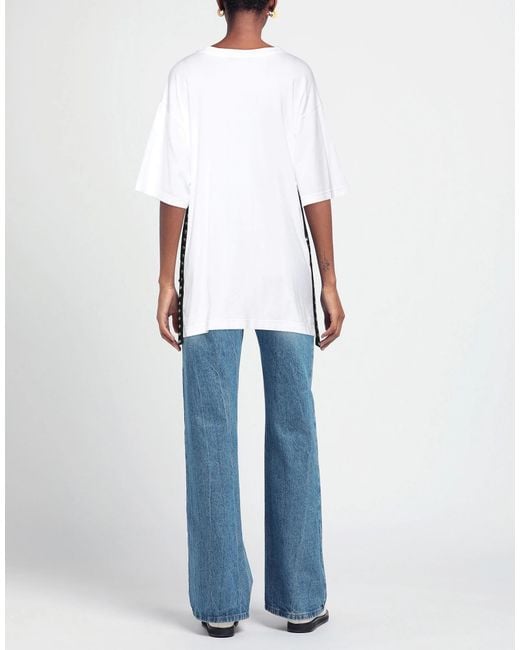 Dolce & Gabbana White Two-Tone T-Shirt