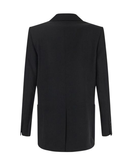 Balmain Black Double-Breasted Blazer for men
