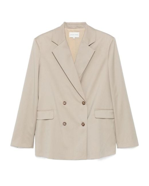 Loulou de Saison Natural Long-Sleeved Suit Jacket