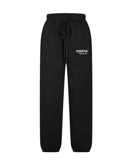 Fear Of God Black Logo Drawstring Sweatpants