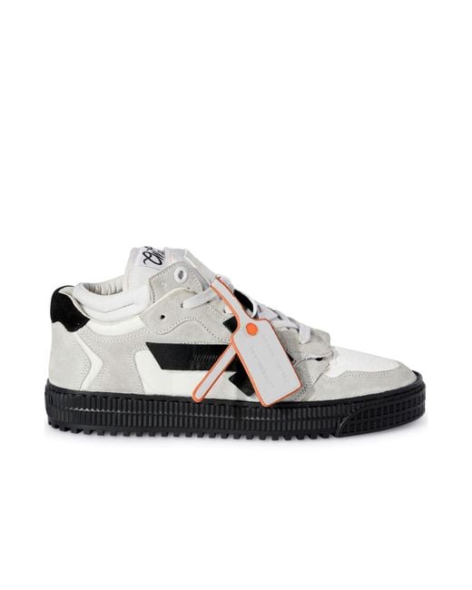Off-White c/o Virgil Abloh White Floating Arrow Lace-Up Sneakers for men