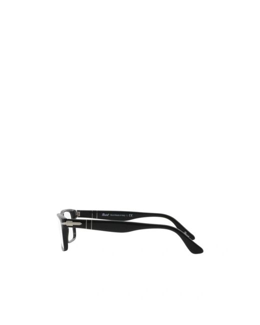 Persol White Rectangular Frame Glasses for men