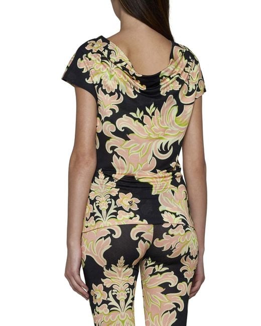 Etro Multicolor Allover Printed Top