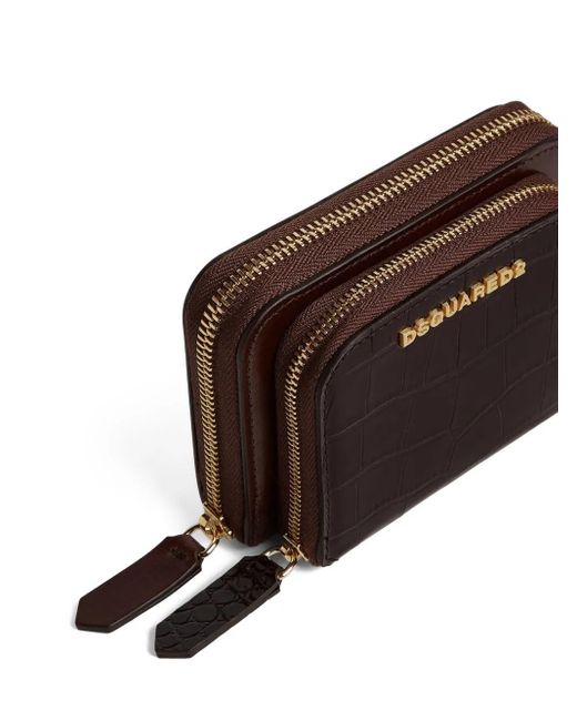 DSquared² Multicolor Twin Zip Around Wallet