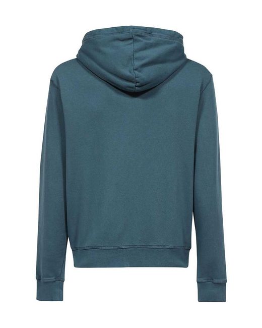 DSquared² Blue Logo Print Zipped Hoodie for men