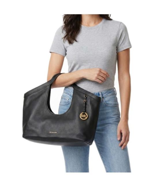 MICHAEL Michael Kors Black Cutout Handle Tote Bag