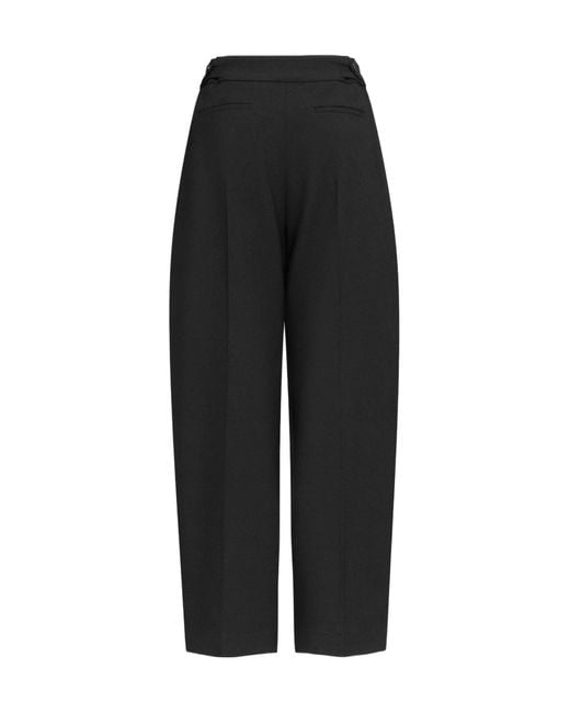 Alaïa Blue Virgin Wool Blend Straight-Leg Trousers