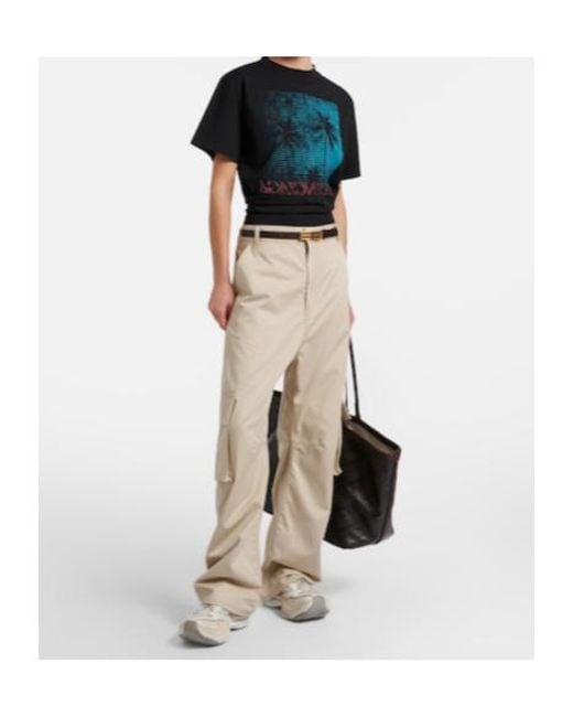 Balenciaga Blue Logo T-Shirt
