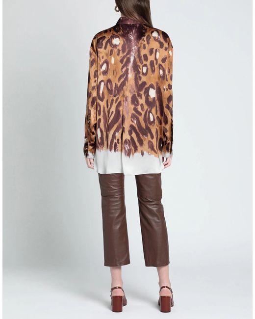 Marni Brown Multicolored Long Sleeve Shirt