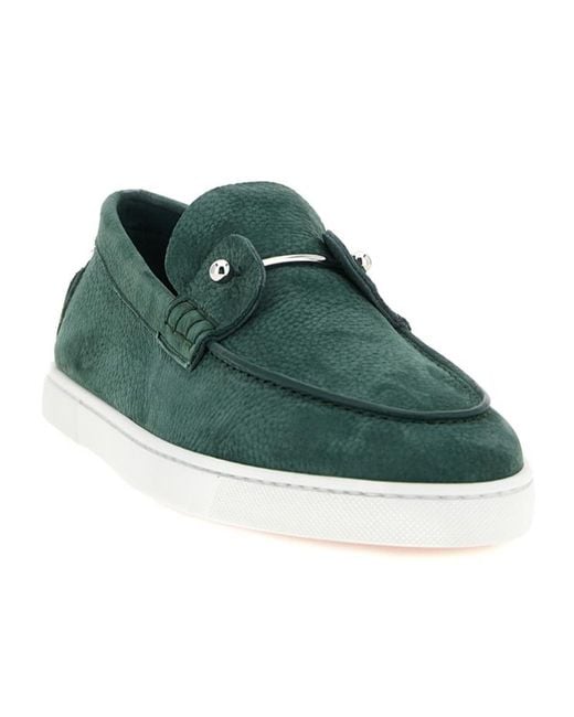 Christian Louboutin Green Chambeliboat Loafers for men