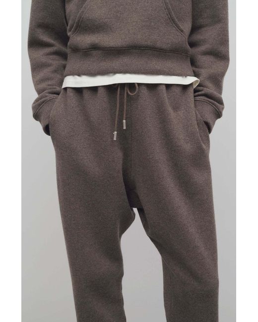 The Row Gray Teo Drawstring Sweatpants