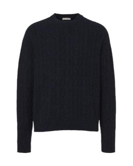The Row Blue Nanni Cable-Knit Cashmere Sweater for men