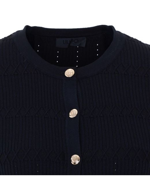 Liu Jo Blue Flounces Cardigan