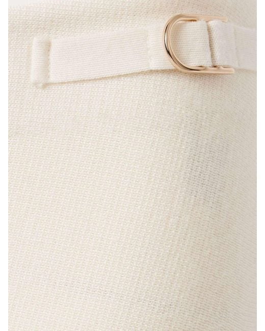 Gabriela Hearst Natural Pantalon Ayala Acampanado Marfil