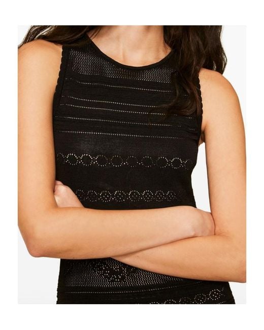 Twinset Black Knitted Open Back Dress