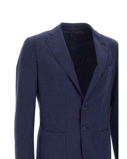Biagio Santaniello Blue Santaniello Biagio Jackets for men