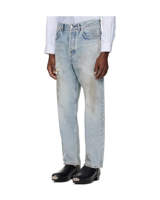 Enfants Riches Deprimes Blue Enfants Riches Déprimés Distressed Baggy Jeans for men