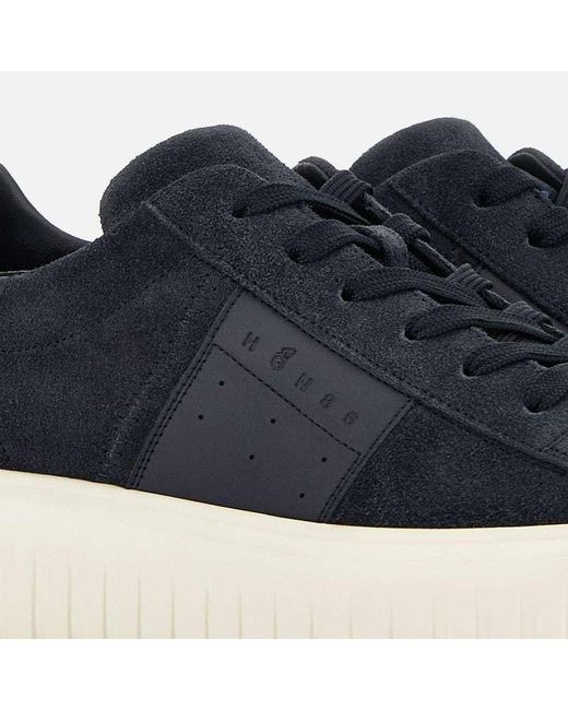 Hogan Blue H-Stripes Sneakers for men