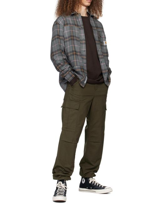 Carhartt Green Regular Cargo Pants for men