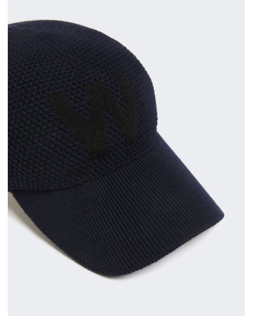Weekend by Maxmara Blue Wool Baseball Hat