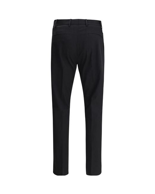 Pt Pantaloni Black Pt Torino Rope Slim-Fit Pants for men