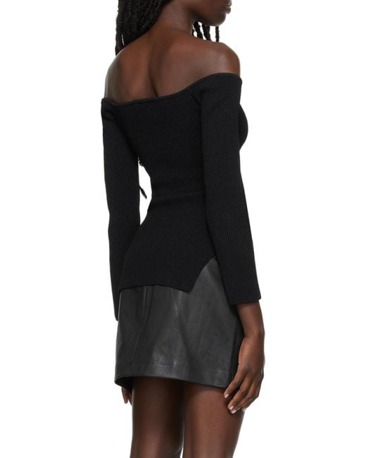 Khaite Black Knitted Pullover