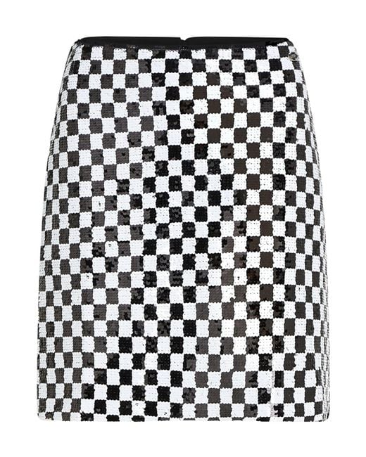 Karl Lagerfeld Black Checkerboard Mini Skirt