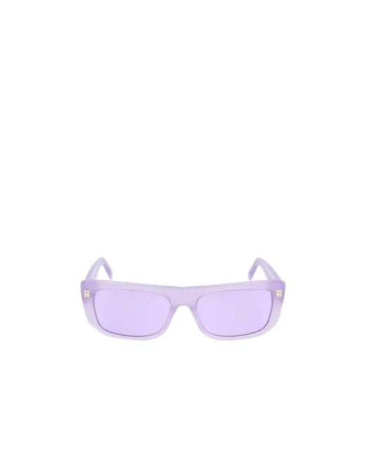 Givenchy Purple Rectangular Frame Sunglasses