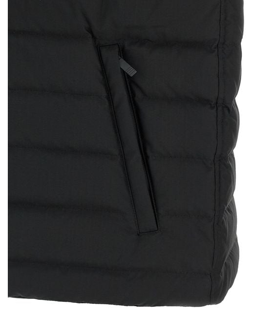 Thom Browne Black Quilted Lightweight Down Fill Vest for men