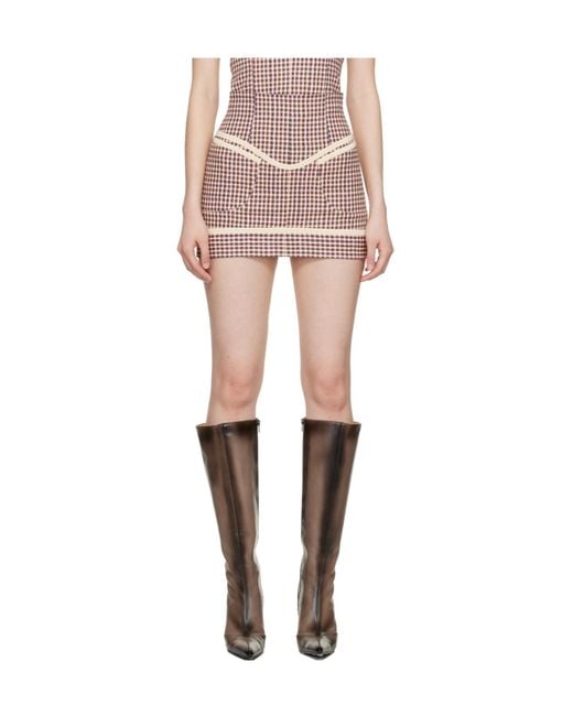 KNWLS Pink Neo Mini Skirt