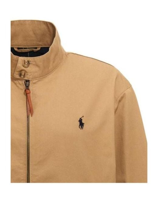 Polo Ralph Lauren Brown Logo-Detail Twill Jacket for men