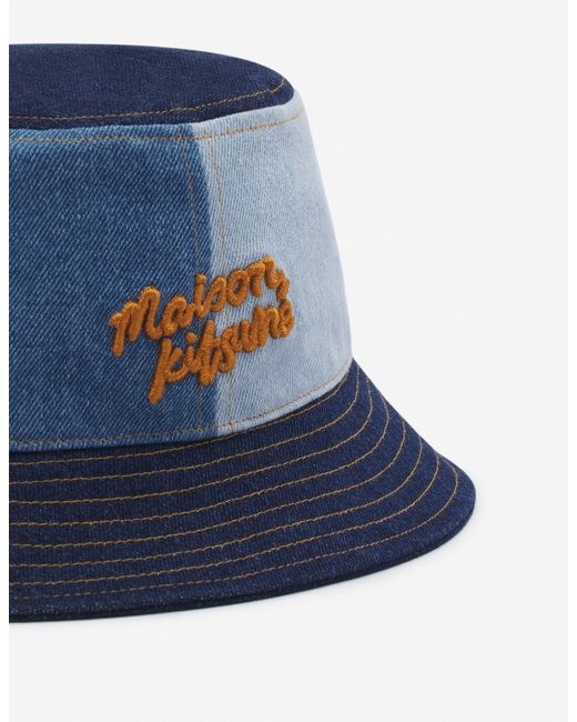 Maison Kitsuné Blue Logo Fisherman's Hat for men