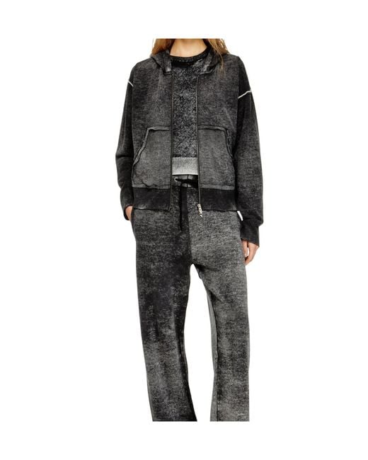 DIESEL Black M-Hermine Zip-Up Hoodie