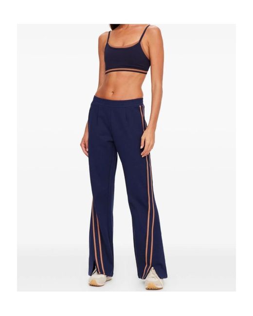 The Upside Blue Toledo Petra Stripe Flared Track Pants