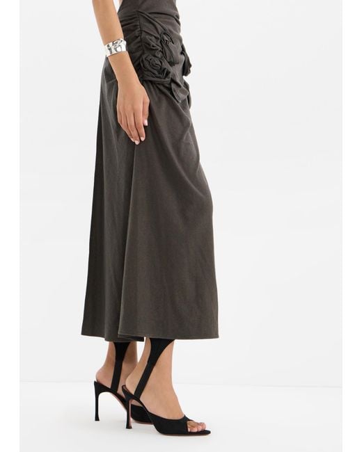 AMINA MUADDI Black Open-Toe High-Heeled Sandals
