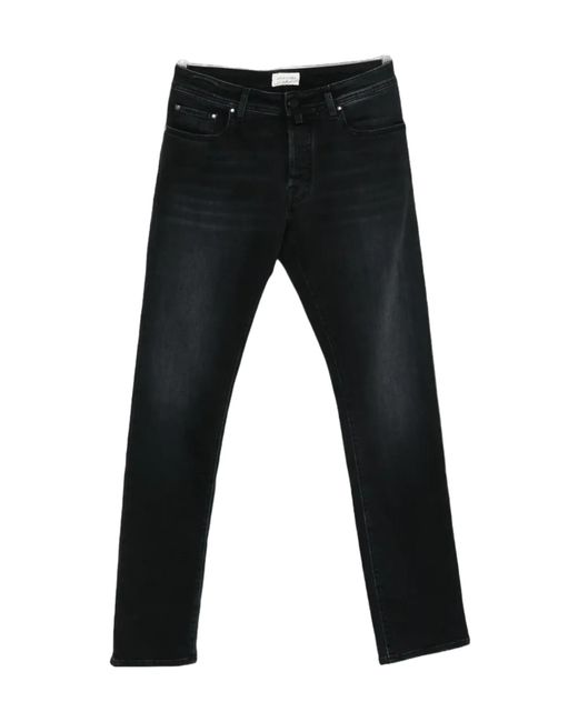 Jacob Cohen Black Belt-Loop Jeans for men