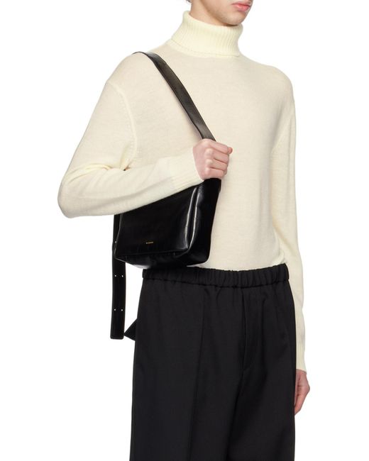 Jil Sander White Roll-Neck Long-Sleeved Knitted Sweater for men