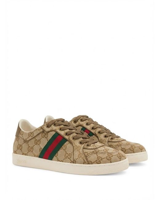 Gucci Multicolor Gg Canvas Low-Top Sneakers