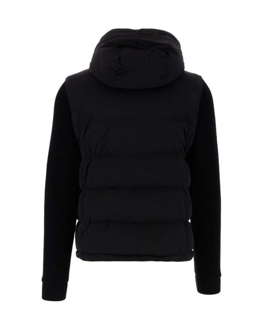 Moorer Black Long-Sleeved Jacket for men