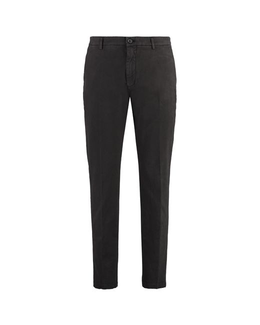 Department 5 Black Casual Pants With Belt Loops for men