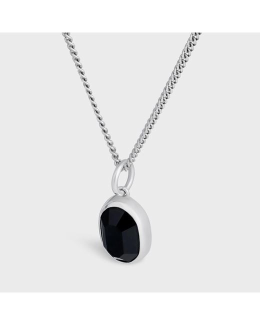 Céline White Bevelled Necklace for men