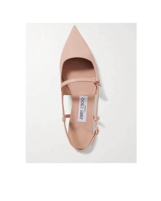 Jimmy Choo Pink Didi Pointed Toe Flat Sandals