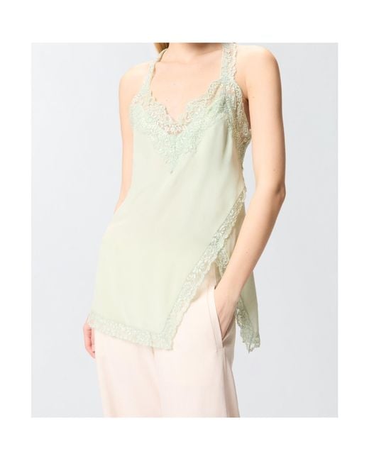 Pinko Green Lace Top