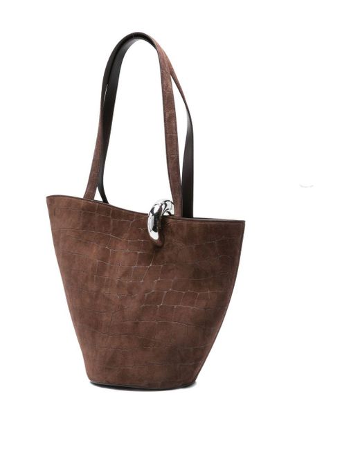 Jacquemus Brown The Medium Bambola Bucket Bag