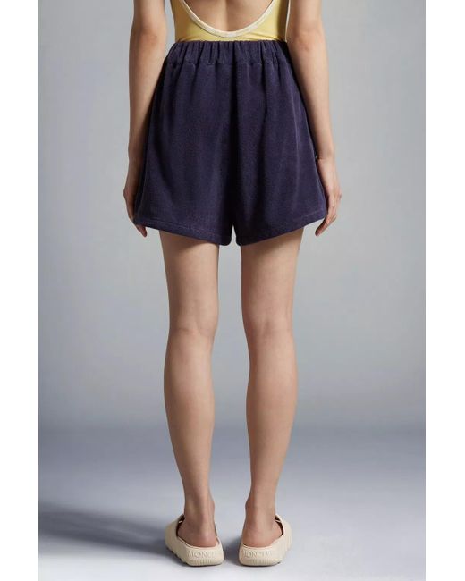Moncler Blue Terrycloth Shorts