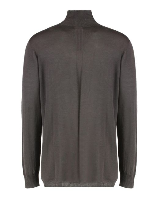 Rick Owens Gray Turtleneck Jumper for men