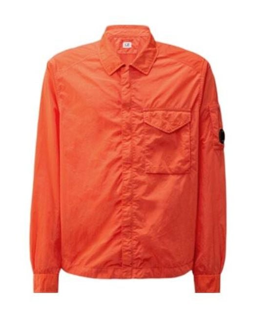 C P Company Orange Utility Jacket for men