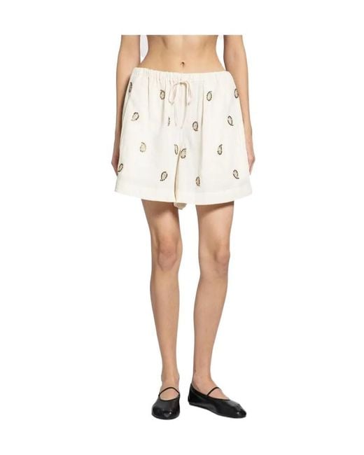 Polo Ralph Lauren Natural Beaded Paisley Shorts