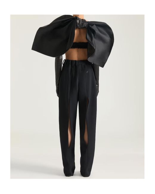 Givenchy Black Furry Cropped Top
