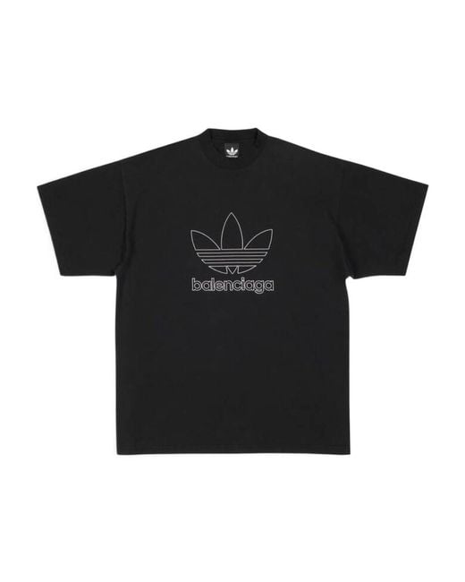 Balenciaga Black T-Shirt Adidas Oversize for men